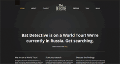 Desktop Screenshot of batdetective.org
